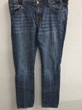 Stetson 541 Stovepipe Blue Straight Cowgirl Rodeo Denim Jeans 14 Long